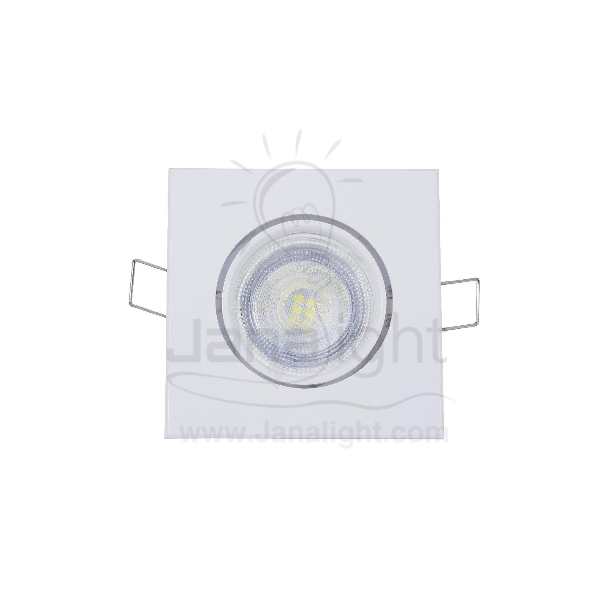 سبوت مربع كيت 4.7 وات ابيض كعب ستارتر فيلبس Philips Starter Square LED Spotlight Kit 4.7W White
